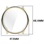 Carcasa cu protectie ecran din sticla securizata BizonMobile Felipe compatibila cu Garmin Venu 4 45 mm, Gold 3 - lerato.ro