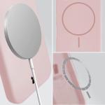 Carcasa Bizon Soft cu MagSafe compatibila cu iPhone 16 Pro, Roz 5 - lerato.ro