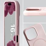 Carcasa Bizon Soft cu MagSafe compatibila cu iPhone 16 Pro, Roz 7 - lerato.ro
