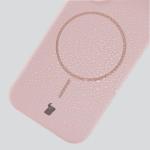 Carcasa Bizon Soft cu MagSafe compatibila cu iPhone 16 Pro, Roz 8 - lerato.ro