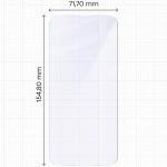 Set 2 folii sticla securizata Bizon Glass Mule compatibile cu iPhone 16 Plus, Transparent 3 - lerato.ro