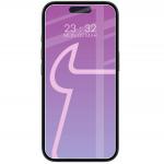 Set 2 folii sticla securizata Bizon Glass Mule compatibile cu iPhone 16 Plus, Transparent 2 - lerato.ro