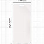 Set 2 folii protectie Bizon Hydrogel Sun compatibile cu iPhone 16 Pro, Transparent 3 - lerato.ro