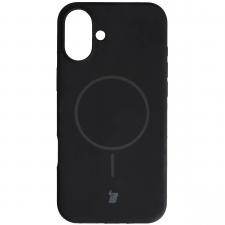 Carcasa Bizon Soft cu MagSafe compatibila cu iPhone 16 Plus, Negru