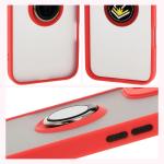 Carcasa Bizon Hybrid Ring compatibila cu iPhone 16 Plus, Rosu 5 - lerato.ro