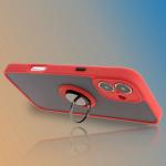 Carcasa Bizon Hybrid Ring compatibila cu iPhone 16 Plus, Rosu 7 - lerato.ro