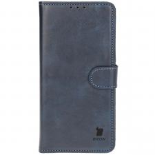 Husa flip cover Bizon Pocket compatibila cu iPhone 16 Plus, Navy Blue