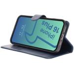 Husa flip cover Bizon Pocket compatibila cu iPhone 16 Plus, Navy Blue 6 - lerato.ro