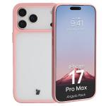 Kit protectie 2 in 1 BizonMobile, Carcasa Bizon Angelo si Folie sticla securizata Bizon Glass Edge, compatibil cu iPhone 17 Pro Max, Roz 4 - lerato.ro
