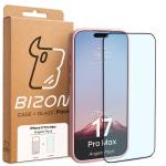 Kit protectie 2 in 1 BizonMobile, Carcasa Bizon Angelo si Folie sticla securizata Bizon Glass Edge, compatibil cu iPhone 17 Pro Max, Roz 9 - lerato.ro