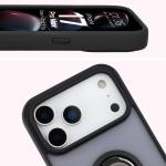 Carcasa Bizon Hybrid Ring compatibila cu iPhone 17 Pro Max, Negru 4 - lerato.ro
