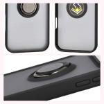 Carcasa Bizon Hybrid Ring compatibila cu iPhone 17 Pro Max, Negru 5 - lerato.ro