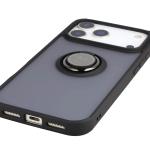 Carcasa Bizon Hybrid Ring compatibila cu iPhone 17 Pro Max, Negru 6 - lerato.ro