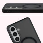 Kit protectie 2 in 1 BizonMobile, Carcasa Bizon MatteO si Folie sticla securizata Bizon Glass Edge, compatibil cu Samsung Galaxy S26 Plus, Negru 6 - lerato.ro