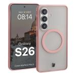 Kit protectie 2 in 1 BizonMobile, Carcasa Bizon MatteO si Folie sticla securizata Bizon Glass Edge, compatibil cu Samsung Galaxy S26, Roz 4 - lerato.ro