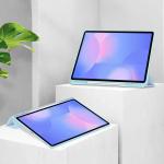 Husa Bizon Tab Clear Matt compatibila cu Samsung Galaxy Tab S10 FE Plus, 13.1 inch, Albastru 3 - lerato.ro