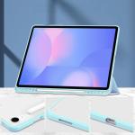 Husa Bizon Tab Clear Matt compatibila cu Samsung Galaxy Tab S10 FE Plus, 13.1 inch, Albastru 4 - lerato.ro