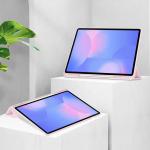 Husa Bizon Tab Clear Matt compatibila cu Samsung Galaxy Tab S10 FE Plus, 13.1 inch, Roz 3 - lerato.ro