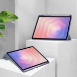 Husa Bizon Tab Clear Matt compatibila cu Samsung Galaxy Tab S11, 11 inch, Mov 3 - lerato.ro