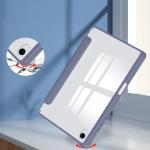 Husa Bizon Tab Clear Matt compatibila cu Samsung Galaxy Tab S11, 11 inch, Mov 7 - lerato.ro