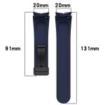 Curea Bizon Strap Watch Silicone compatibila cu Samsung Galaxy Watch FE / 7 / 6 / 6 Classic / 5 / 5 Pro / 4, Navy Blue 3 - lerato.ro