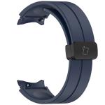 Curea Bizon Strap Watch Silicone compatibila cu Samsung Galaxy Watch FE / 7 / 6 / 6 Classic / 5 / 5 Pro / 4, Navy Blue 5 - lerato.ro