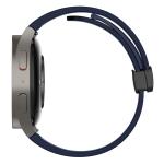 Curea Bizon Strap Watch Silicone compatibila cu Samsung Galaxy Watch FE / 7 / 6 / 6 Classic / 5 / 5 Pro / 4, Navy Blue 6 - lerato.ro