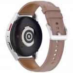 Curea din piele ecologica Bizon Strap Watch Casual compatibila cu Samsung Galaxy Watch FE / 7 / 6 / 6 Classic / 5 / 5 Pro / 4, Roz 4 - lerato.ro