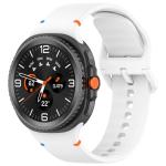 Curea Bizon Strap Watch Silicone G compatibila cu Samsung Galaxy Watch 8 40 / 44 / 46mm, Alb 2 - lerato.ro