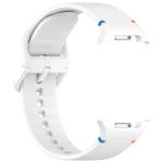Curea Bizon Strap Watch Silicone G compatibila cu Samsung Galaxy Watch 8 40 / 44 / 46mm, Alb 6 - lerato.ro
