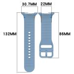 Curea Bizon Strap Watch Silicone G compatibila cu Samsung Galaxy Watch 8 40 / 44 / 46mm, Albastru 3 - lerato.ro