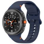 Curea Bizon Strap Watch Silicone G compatibila cu Samsung Galaxy Watch 8 40 / 44 / 46mm, Navy Blue 2 - lerato.ro