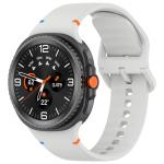 Curea Bizon Strap Watch Silicone G compatibila cu Samsung Galaxy Watch 8 40 / 44 / 46mm, Light Grey 2 - lerato.ro