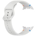 Curea Bizon Strap Watch Silicone G compatibila cu Samsung Galaxy Watch 8 40 / 44 / 46mm, Light Grey 4 - lerato.ro