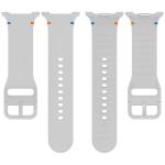 Curea Bizon Strap Watch Silicone G compatibila cu Samsung Galaxy Watch 8 40 / 44 / 46mm, Light Grey 7 - lerato.ro