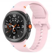 Curea Bizon Strap Watch Silicone G compatibila cu Samsung Galaxy Watch 8 40 / 44 / 46mm, Roz
