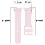 Curea Bizon Strap Watch Silicone G compatibila cu Samsung Galaxy Watch 8 40 / 44 / 46mm, Roz 3 - lerato.ro