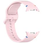 Curea Bizon Strap Watch Silicone G compatibila cu Samsung Galaxy Watch 8 40 / 44 / 46mm, Roz 5 - lerato.ro