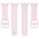 Curea Bizon Strap Watch Silicone G compatibila cu Samsung Galaxy Watch 8 40 / 44 / 46mm, Roz 6 - lerato.ro