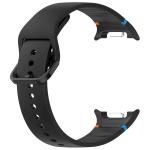 Curea Bizon Strap Watch Silicone G compatibila cu Samsung Galaxy Watch 8 40 / 44 / 46mm, Negru 4 - lerato.ro