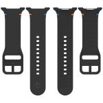 Curea Bizon Strap Watch Silicone G compatibila cu Samsung Galaxy Watch 8 40 / 44 / 46mm, Negru 5 - lerato.ro