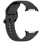 Curea Bizon Strap Watch Silicone G compatibila cu Samsung Galaxy Watch 8 40 / 44 / 46mm, Negru 6 - lerato.ro