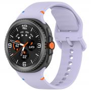 Curea Bizon Strap Watch Silicone G compatibila cu Samsung Galaxy Watch 8 40 / 44 / 46mm, Violet