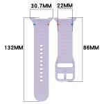 Curea Bizon Strap Watch Silicone G compatibila cu Samsung Galaxy Watch 8 40 / 44 / 46mm, Violet 3 - lerato.ro