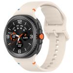 Curea Bizon Strap Watch Silicone G compatibila cu Samsung Galaxy Watch 8 40 / 44 / 46mm, Bej 2 - lerato.ro