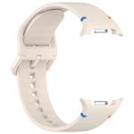 Curea Bizon Strap Watch Silicone G compatibila cu Samsung Galaxy Watch 8 40 / 44 / 46mm, Bej 6 - lerato.ro