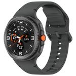 Curea Bizon Strap Watch Silicone G compatibila cu Samsung Galaxy Watch 8 40 / 44 / 46mm, Gri 2 - lerato.ro
