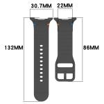 Curea Bizon Strap Watch Silicone G compatibila cu Samsung Galaxy Watch 8 40 / 44 / 46mm, Gri 3 - lerato.ro