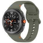 Curea Bizon Strap Watch Silicone G compatibila cu Samsung Galaxy Watch 8 40 / 44 / 46mm, Dark Green 2 - lerato.ro