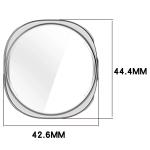 Carcasa cu protectie ecran din sticla securizata BizonMobile Felipe compatibila cu Samsung Galaxy Watch 8 40mm, Silver 3 - lerato.ro